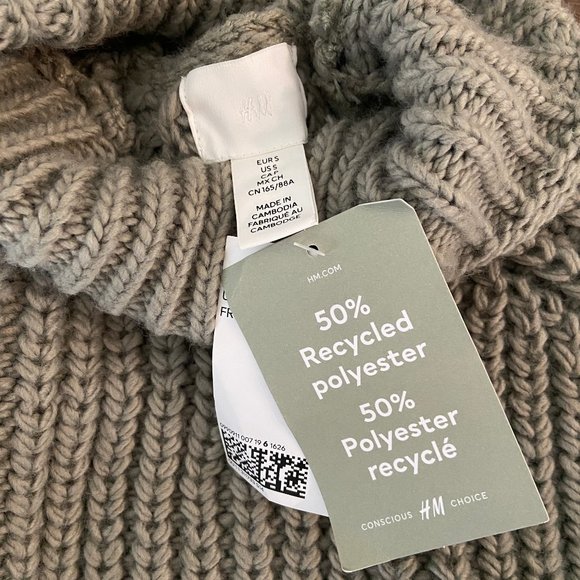 NWT H&M Crop Boxy Sweater - Size S - Picture 3 of 5